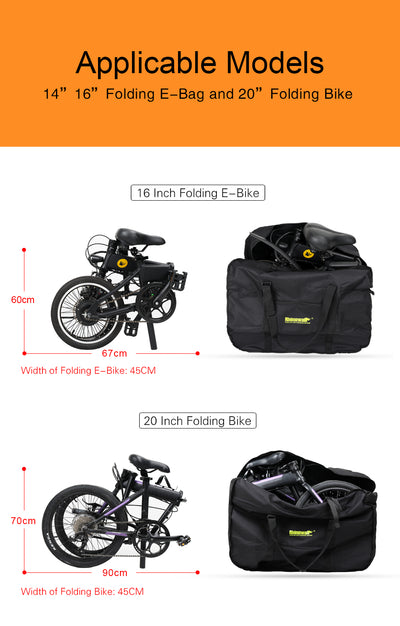 Portable 14-20 inch Folding Bicycle Carry Bag