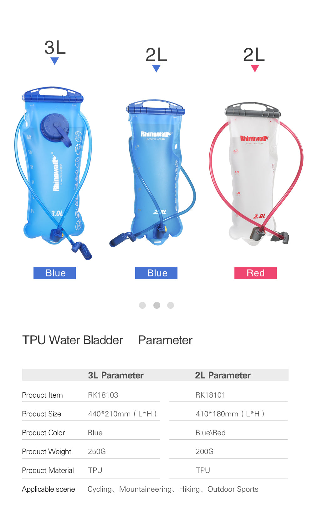 2 Liter Hydration Water Bladder