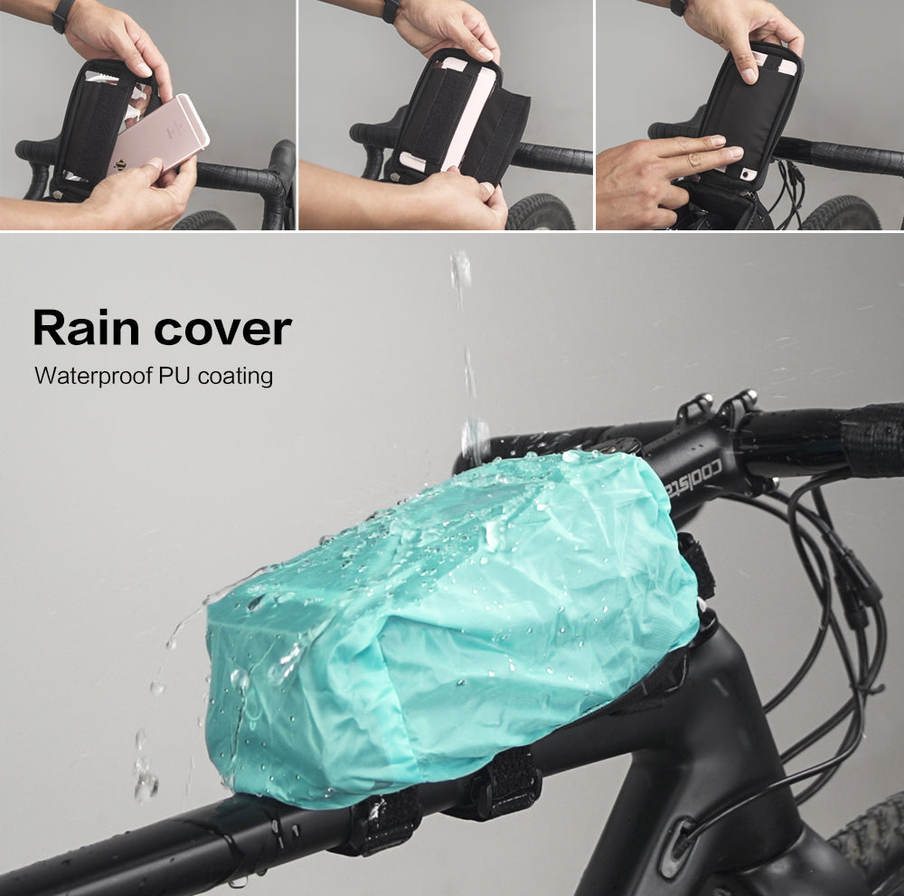 Bike Front Tube Breathable Mesh Speaker Bag Bicycle Cycling 7-inch Phone  Touchscreen Storage Bag Wholesale