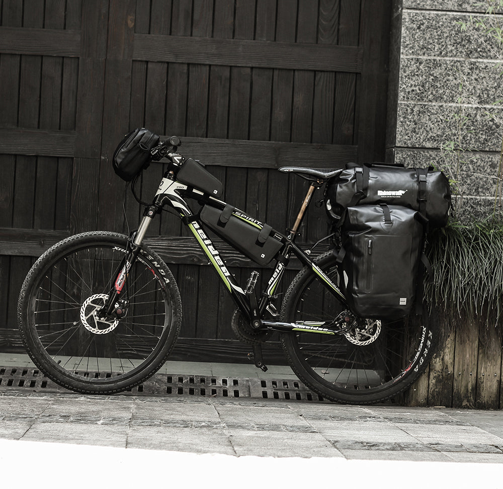 25-60L Bicycle Rear Rack Single-Side Bags Waterproof Reflective