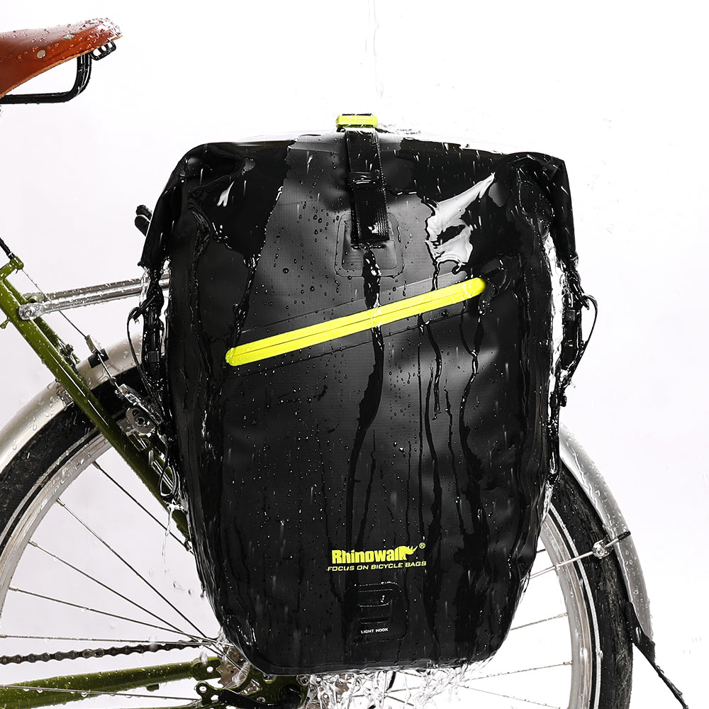 Waterproof fashion pannier bags for bicycles