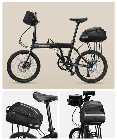 12 Liter Bike Rear Rack Pannier Bag