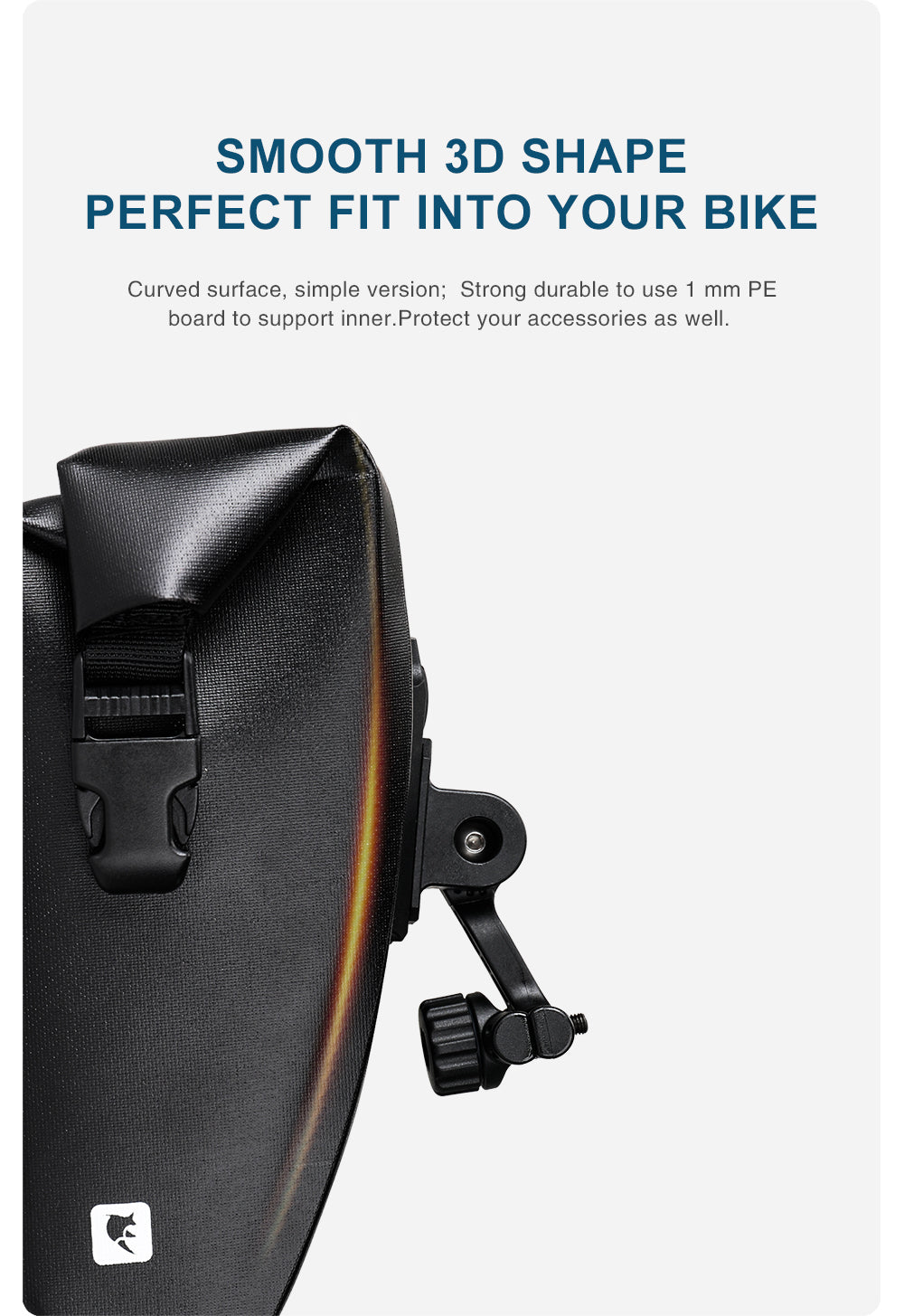 Waterproof 1.2 Liter Bike Saddle Bag with Mounting