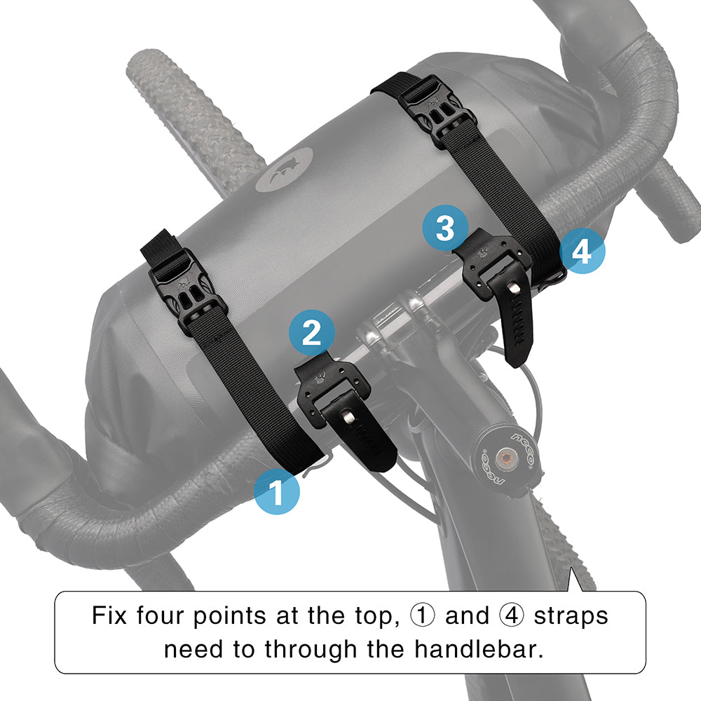 12 Liter 2-piece Handlebar Roll Pack - includes 5 spacers